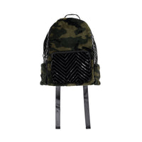 Bari Lynn Faux Fur Backpack