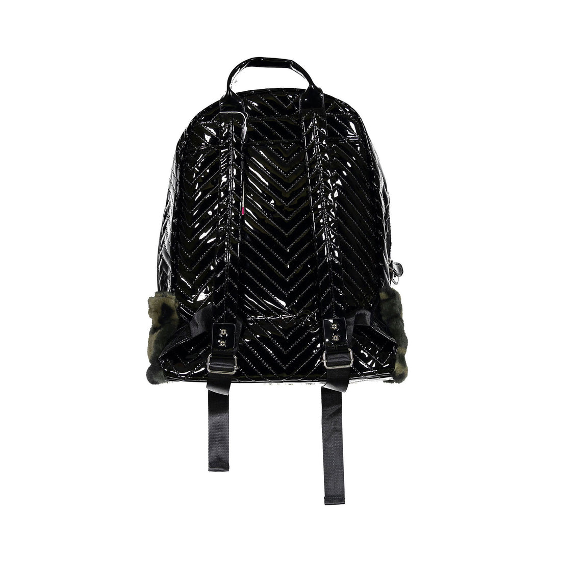 Bari Lynn Faux Fur Backpack