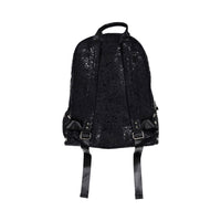 Bari Lynn Black Star Studded Splatter Backpack