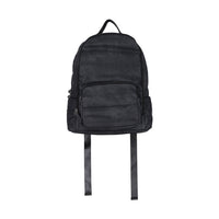 Bari Lynn Black Distressed Denim Backpack