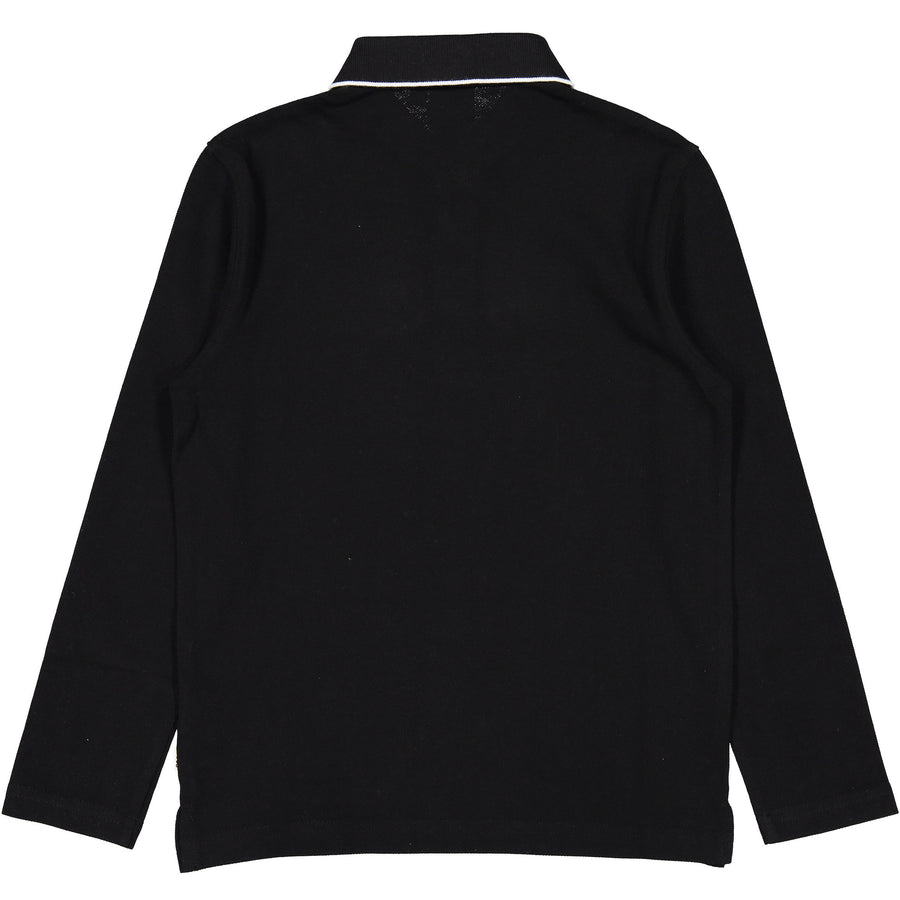 Hugo Boss Black Long Sleeve Logo Polo