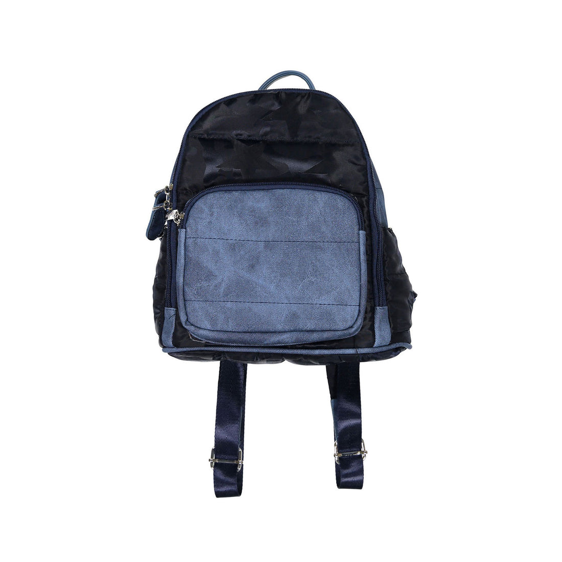 Bari Lynn Blue Denim Camo Star Mini Backpack