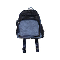 Bari Lynn Blue Denim Camo Star Mini Backpack