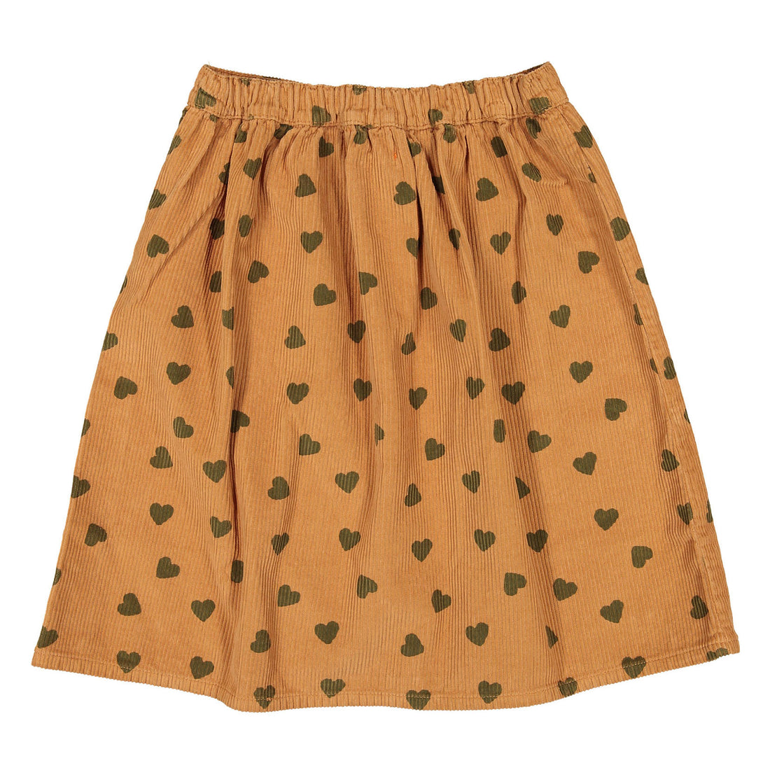 Piupiuchick Brown Heart Corduroy Skirt