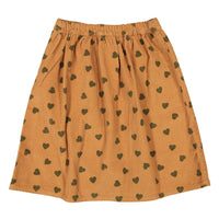 Piupiuchick Brown Heart Corduroy Skirt
