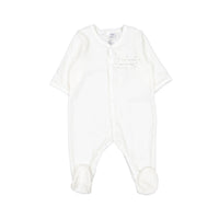 Petit Bateau Baby 2 Pack Front Snap Velour Footie
