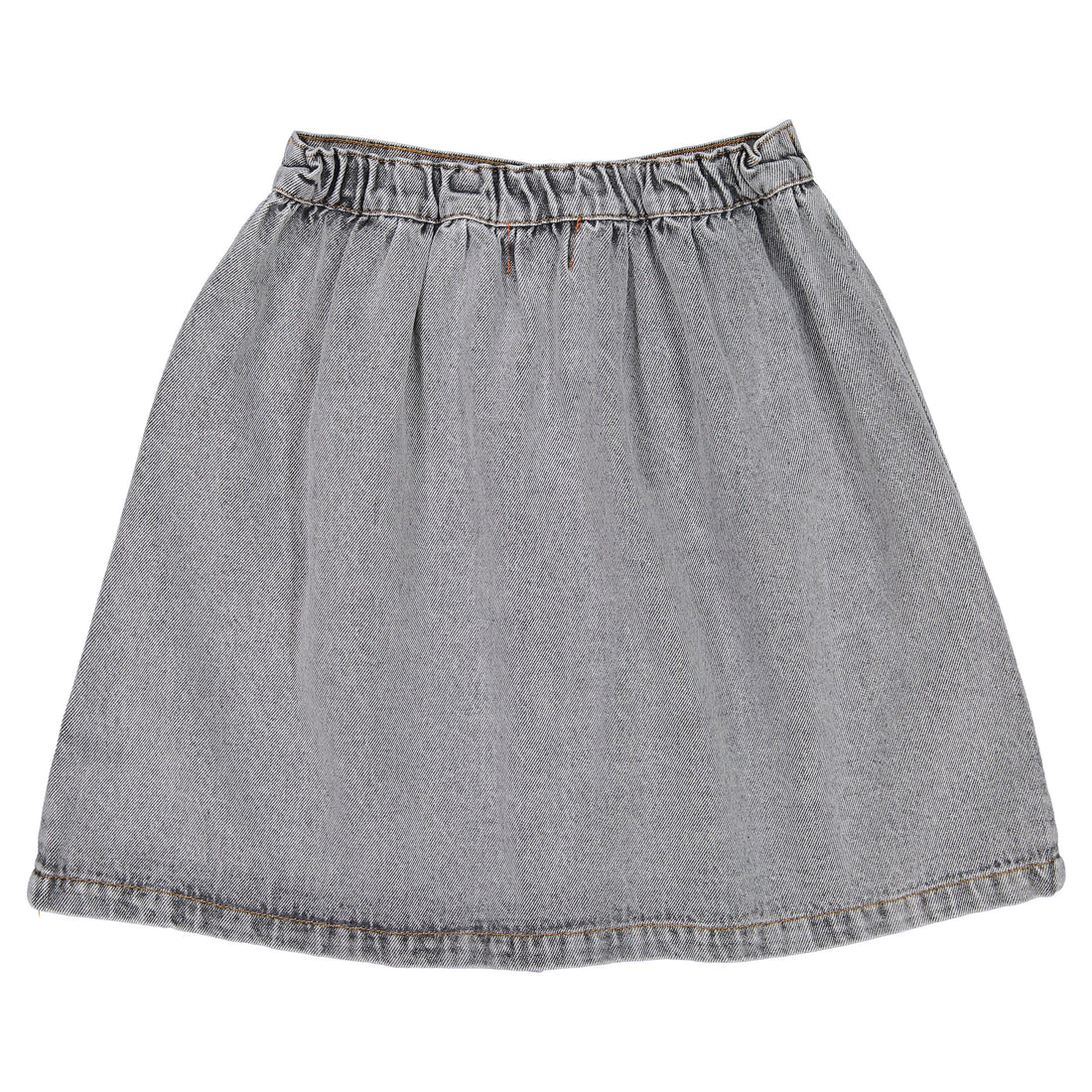 Piupiuchick Grey Denim Pocket Skirt