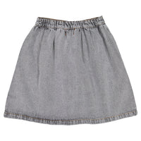 Piupiuchick Grey Denim Pocket Skirt