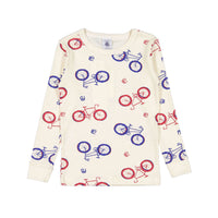 Petit Bateau Boy Bicycle Print Loungewear