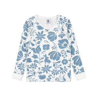 Petit Bateau Girl White Floral Loungewear