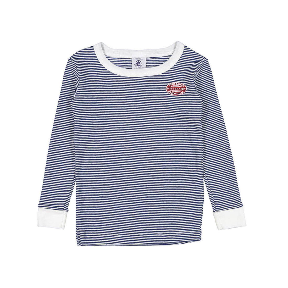 Petit Bateau Boy Navy Striped Loungewear