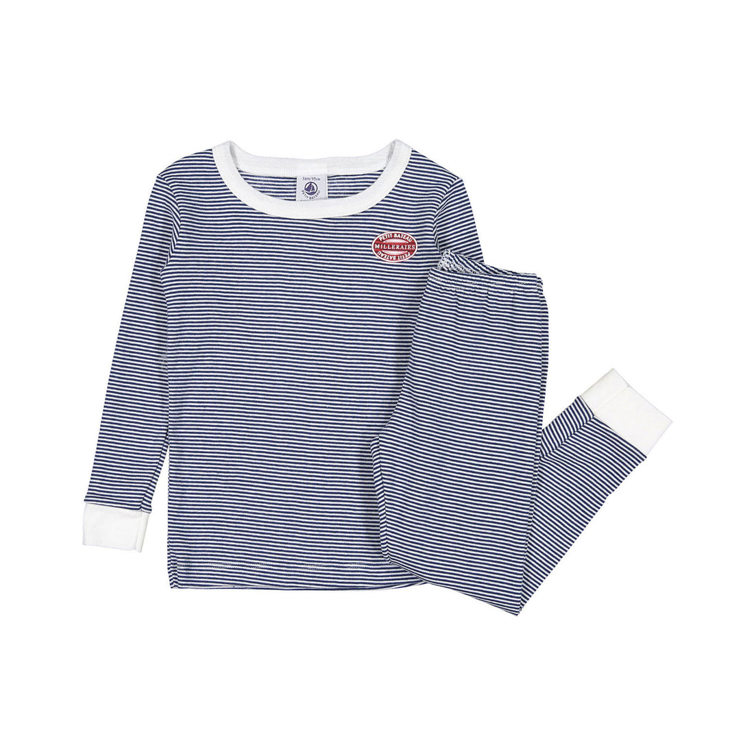 Petit Bateau Boy Navy Striped Loungewear
