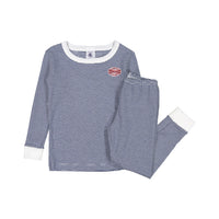 Petit Bateau Boy Navy Striped Loungewear