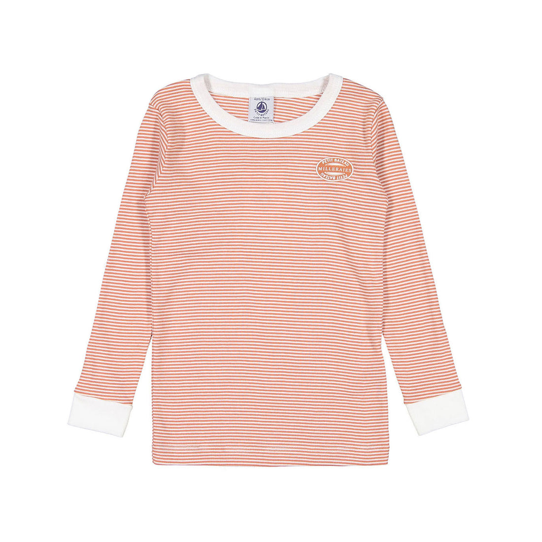 Petit Bateau Girl Pink Striped Loungewear