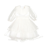 Petite Amalie Cream Marie Silk Organza Dress
