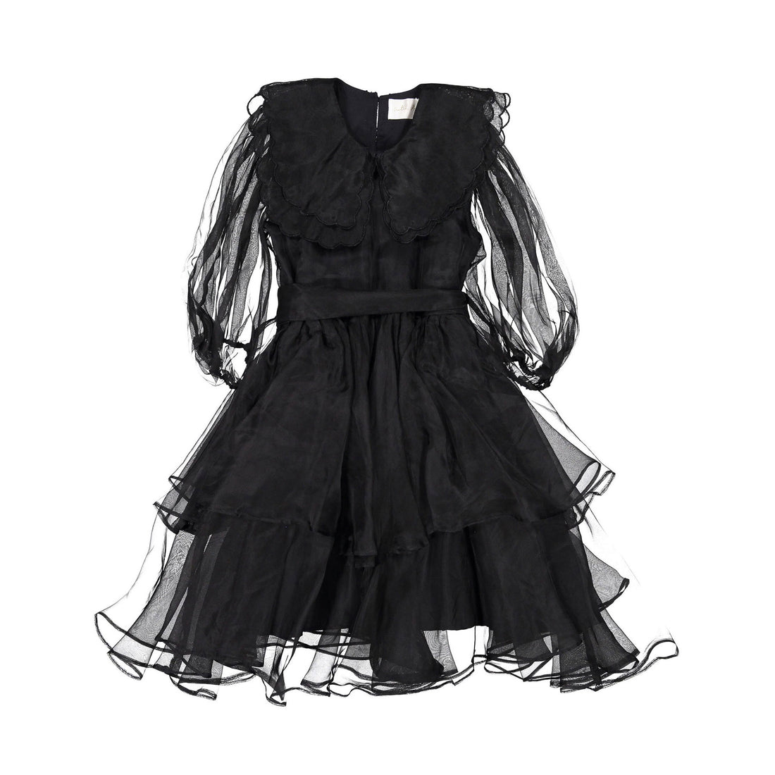 Petite Amalie Black Marie Silk Organza Dress – Ladida