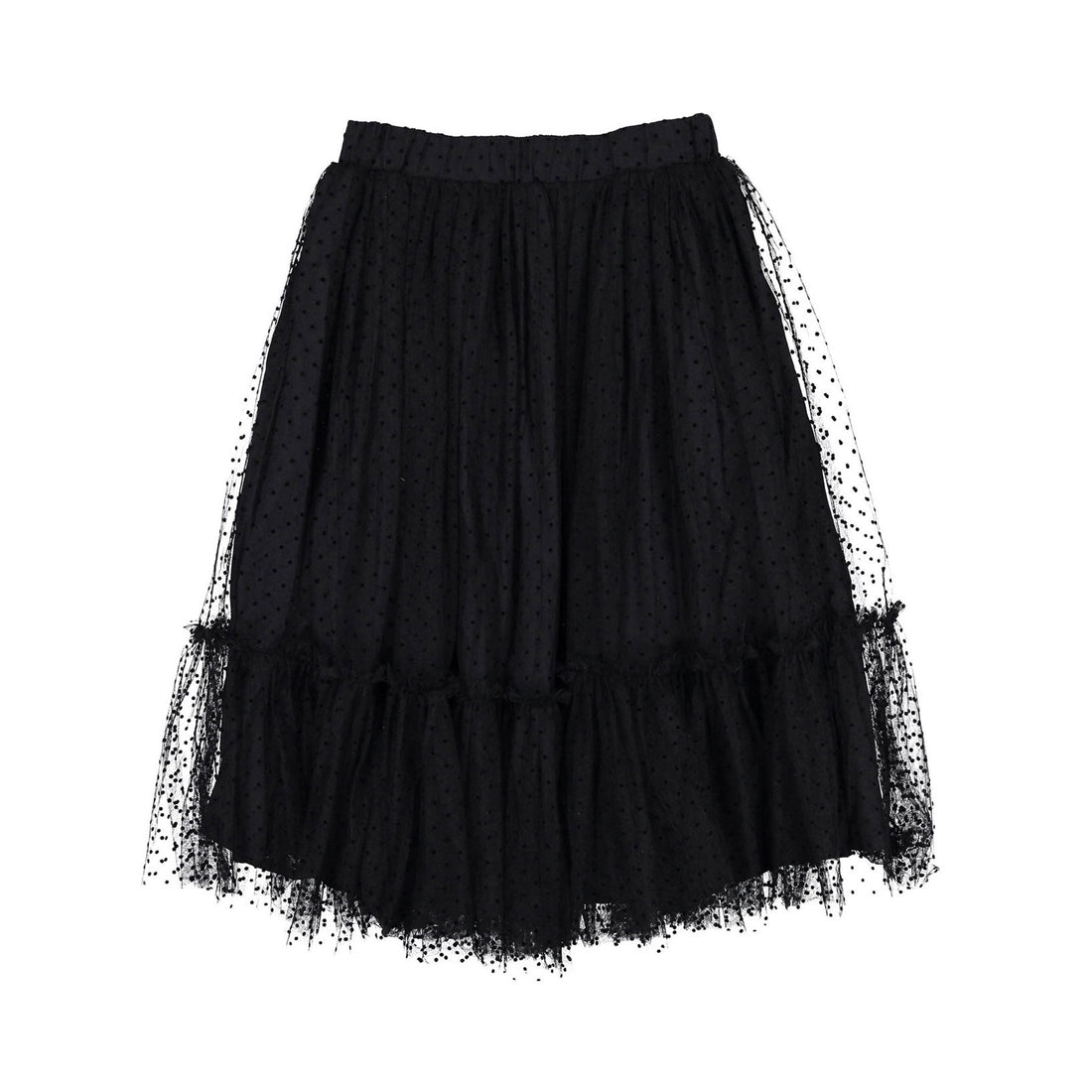 Petite Amalie Black Tulle Dotty Skirt
