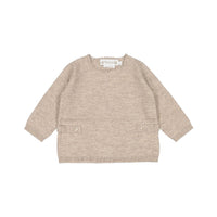 Bonpoint String Knit Scalloped Bamba Baby Set