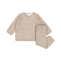 Bonpoint String Knit Scalloped Bamba Baby Set