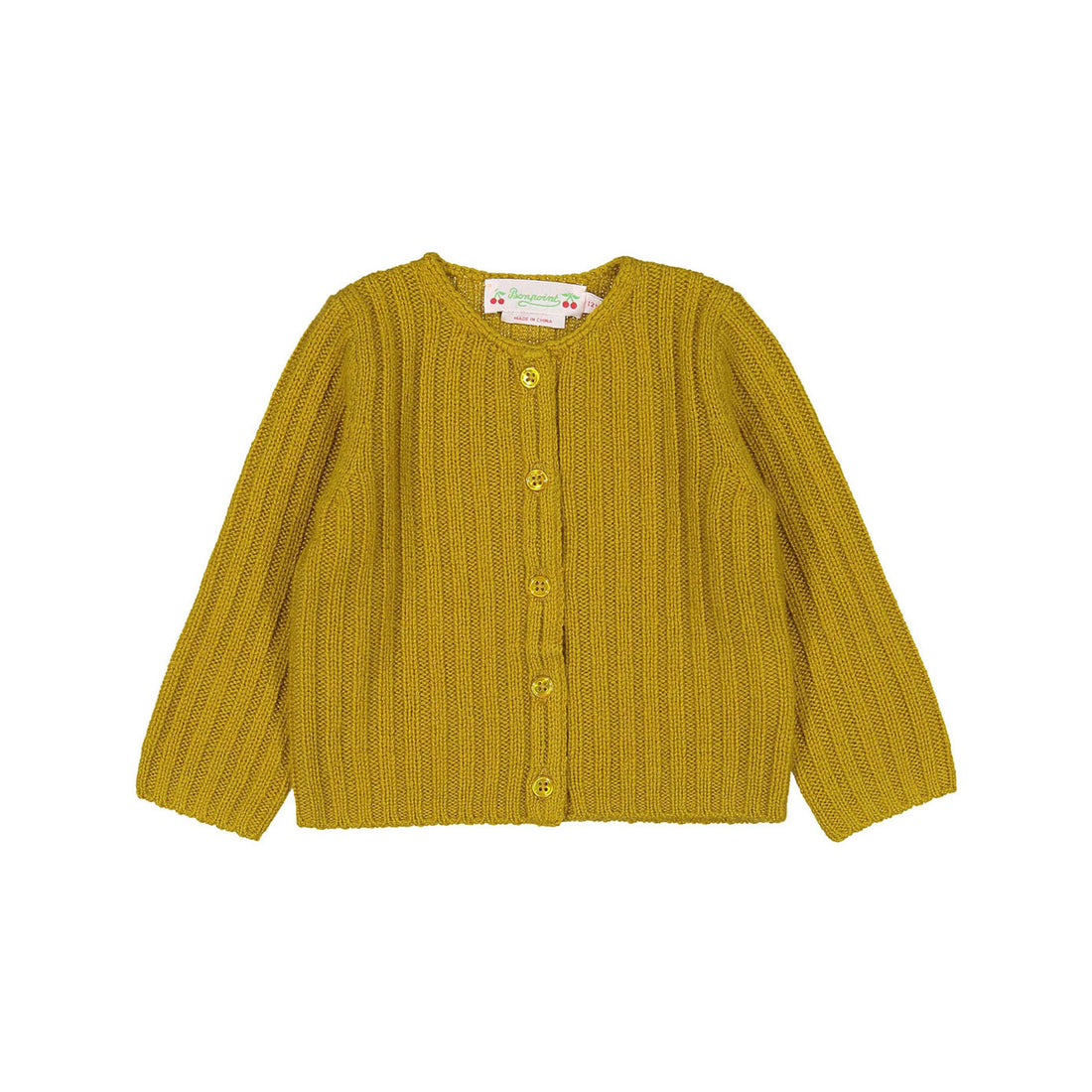 Bonpoint Lichen Ribbed Baby Tassia Cardigan