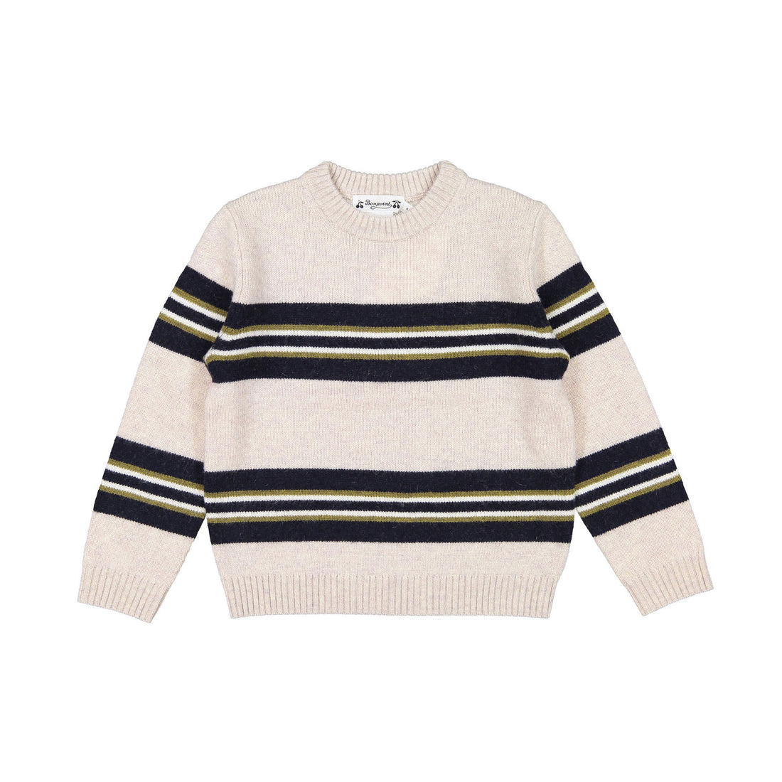 Bonpoint Natural Stripe Pullover