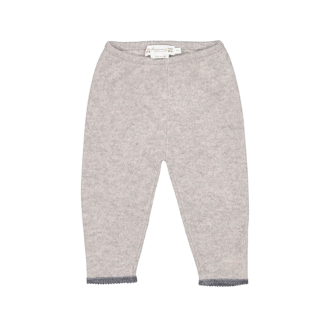 Bonpoint Grey Knit Trimmed Bambini Baby Set