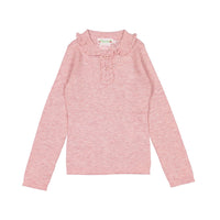 Bonpoint Makeup Pink Polo Sweater