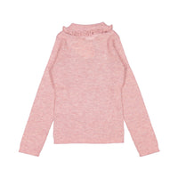 Bonpoint Makeup Pink Polo Sweater