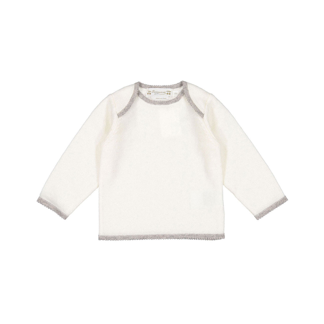 Bonpoint Milk Knit Trimmed Bambini Baby Set