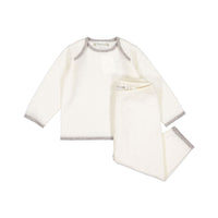 Bonpoint Milk Knit Trimmed Bambini Baby Set