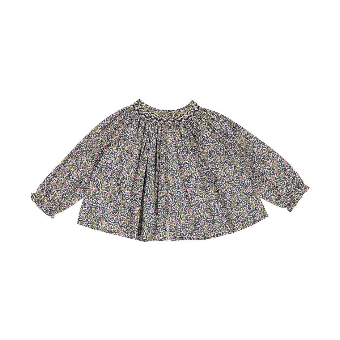 Bonpoint Ink Liberty Smocked Baby Blouse