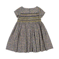 Bonpoint Ink Liberty Smocked Duchesse Dress
