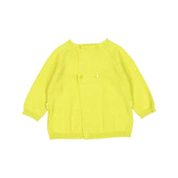 Bonpoint Lime Knit Scalloped Bamba Baby Set