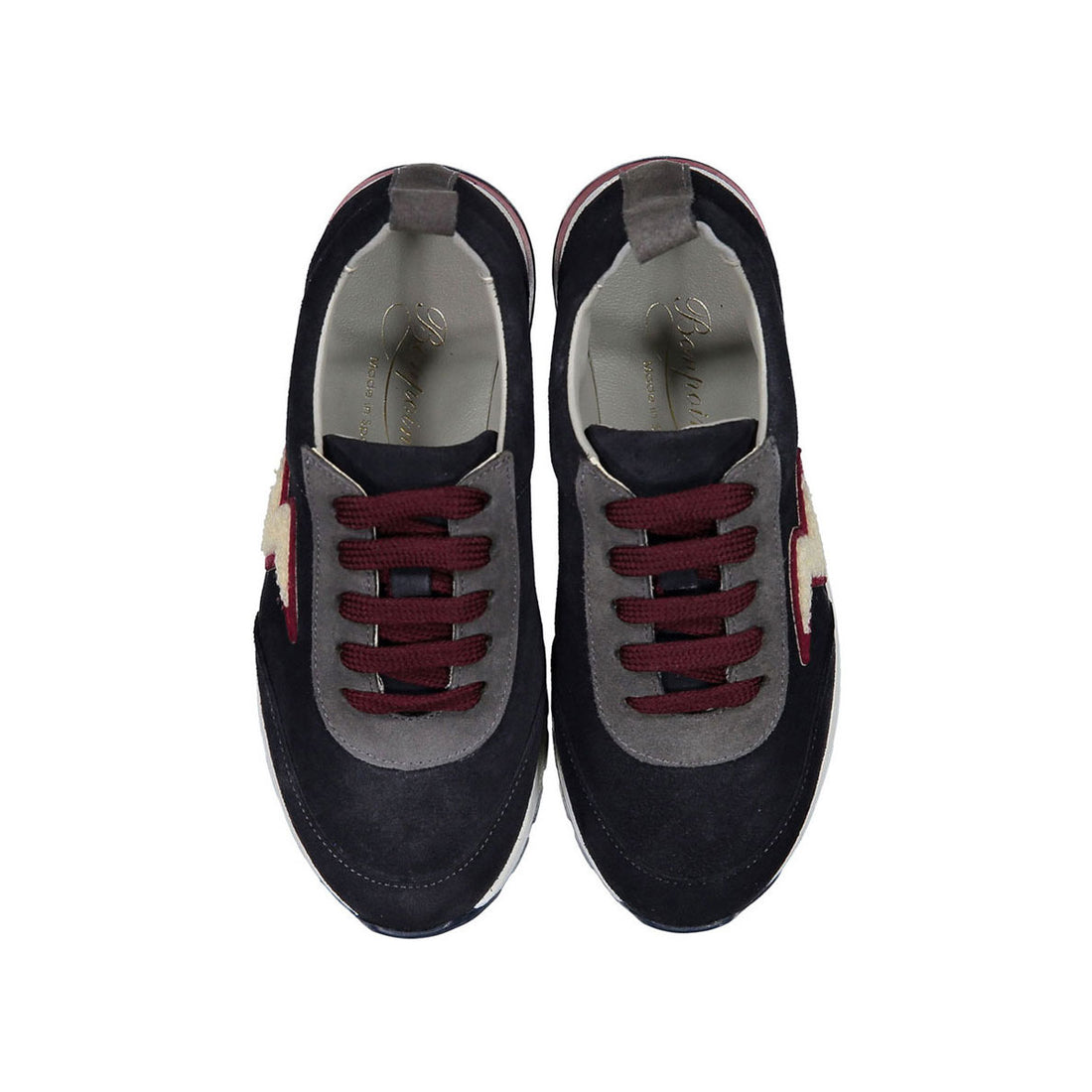 Bonpoint Dark Grey Suede Sneakers