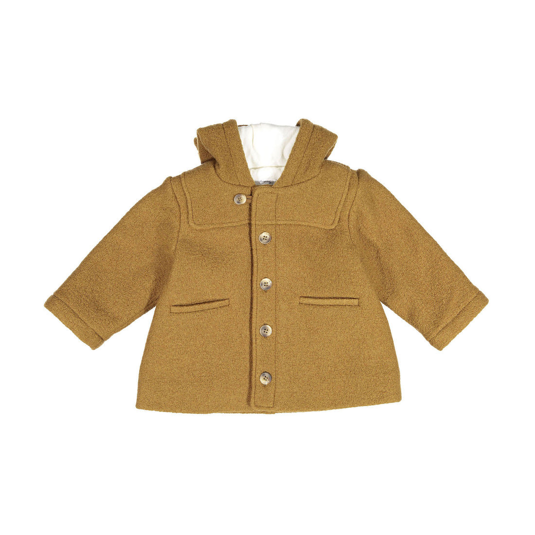 Bonpoint Light Khaki Wool Baby Timo Coat