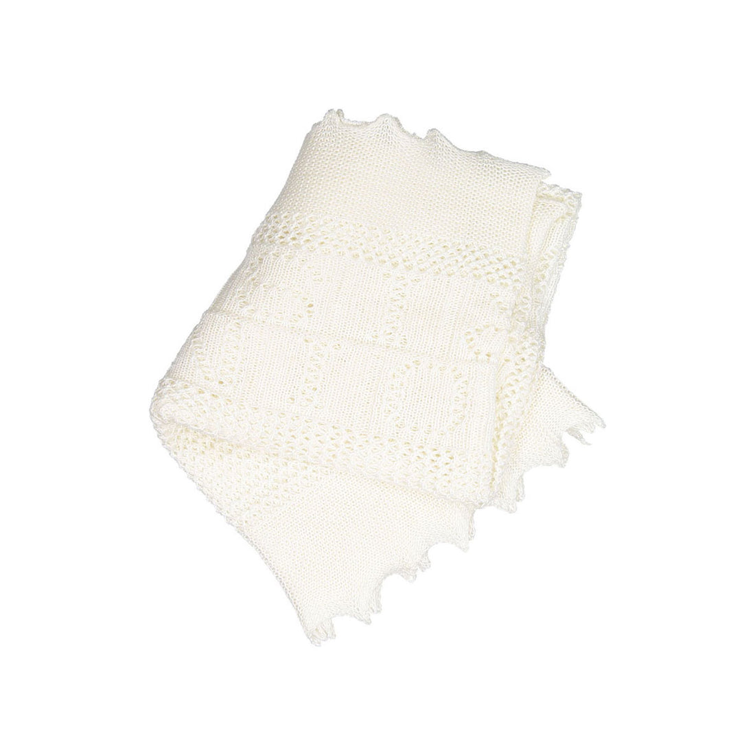 Bonpoint White Thin Openwork Permant Blanket