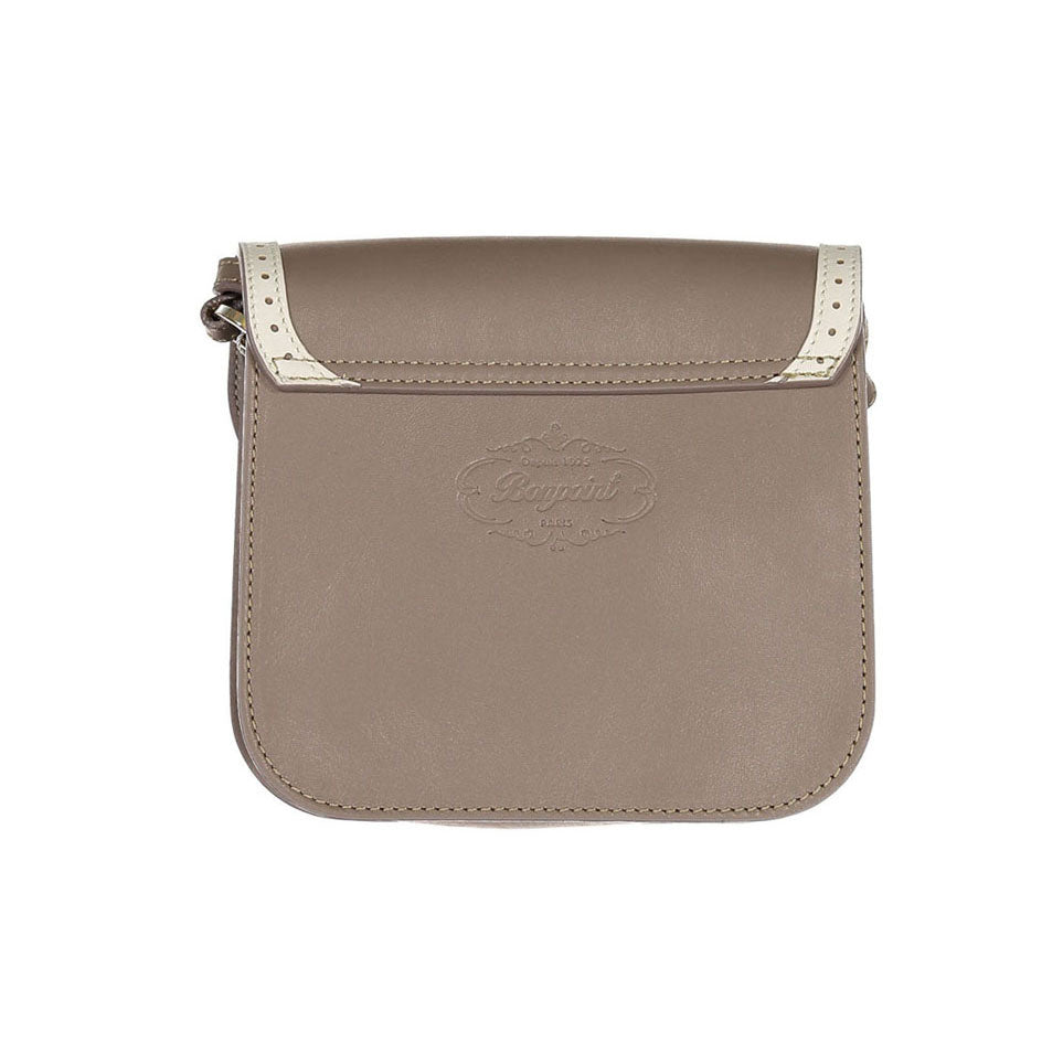 Bonpoint Taupe Leather Side Bag
