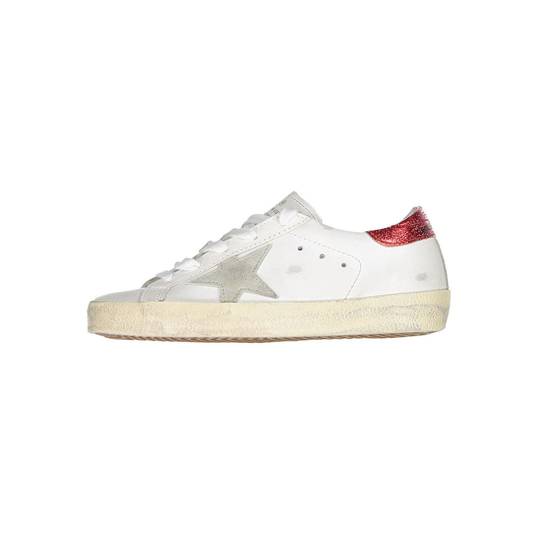 Golden Goose White/Ice/Red/Black Super Star  Sneakers