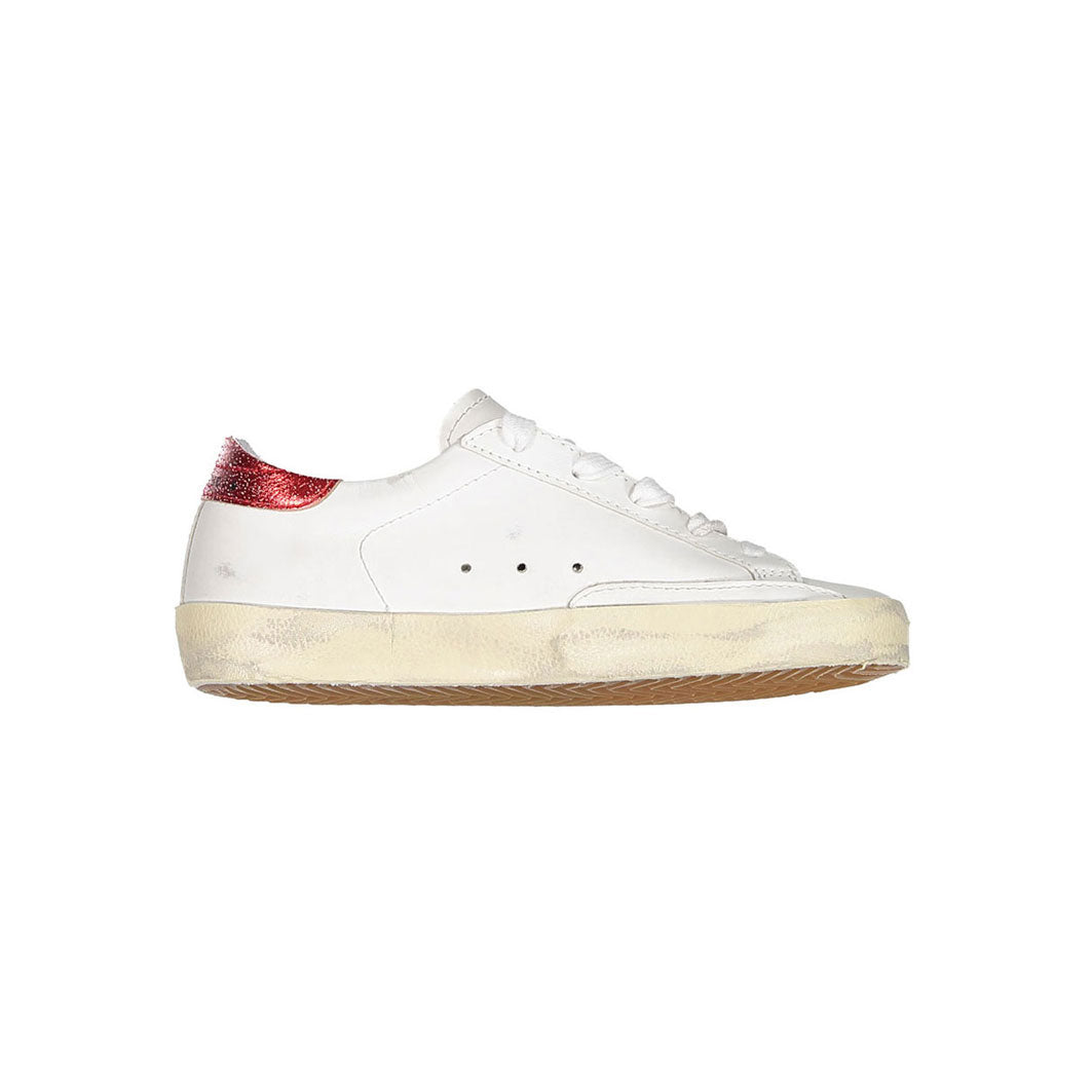 Golden Goose White/Ice/Red/Black Super Star  Sneakers