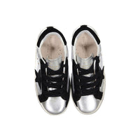Golden Goose Silver/Black Super Star Sneakers