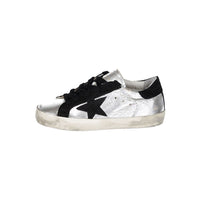 Golden Goose Silver/Black Super Star Sneakers