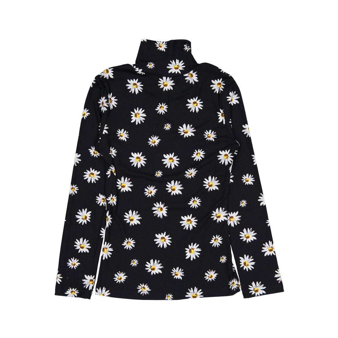 Ava and Lu Black Daisys All Over Turtleneck