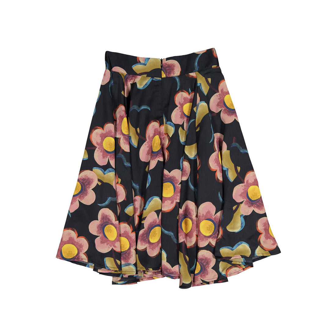 Ava and Lu Big Flowers Silky Skirt