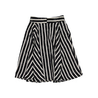 Ava and Lu Black/White Striped Skirt