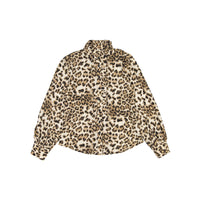 Ava and Lu Leopard Ruffle Trim Blouse