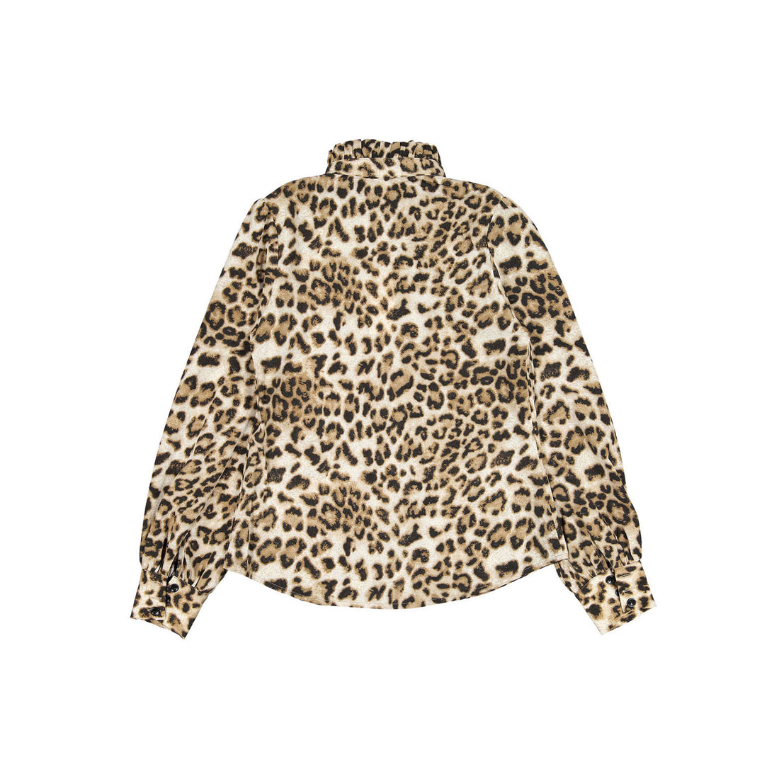 Ava and Lu Leopard Ruffle Trim Blouse