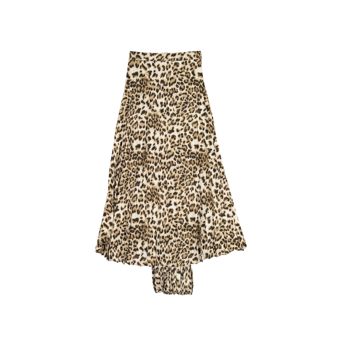 Ava and Lu Leopard Pleated Midi Skirt