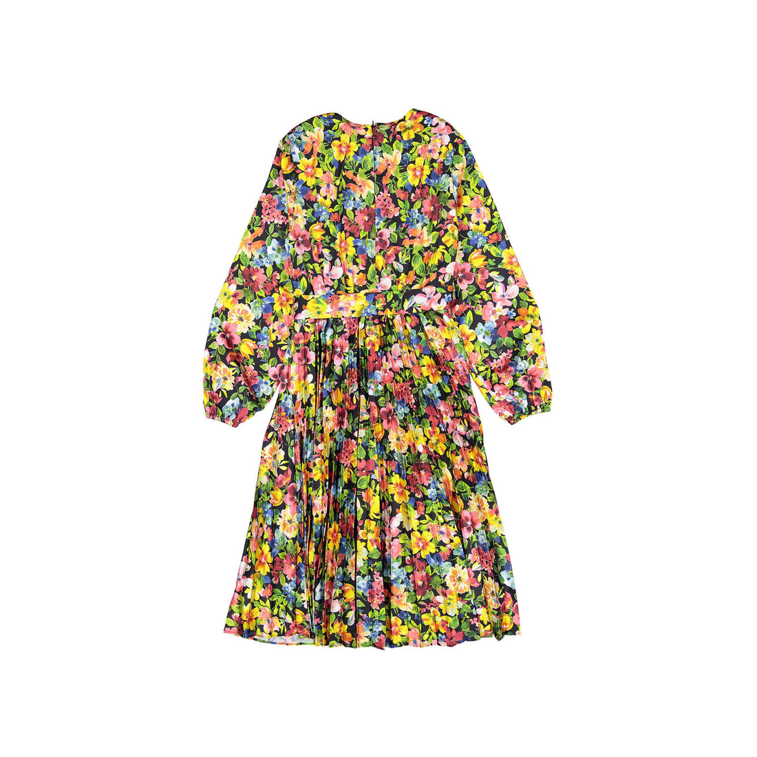 Ava and Lu Bright Floral Pleated Dress