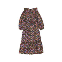 Ava and Lu Multi Floral Bib Collared Dress