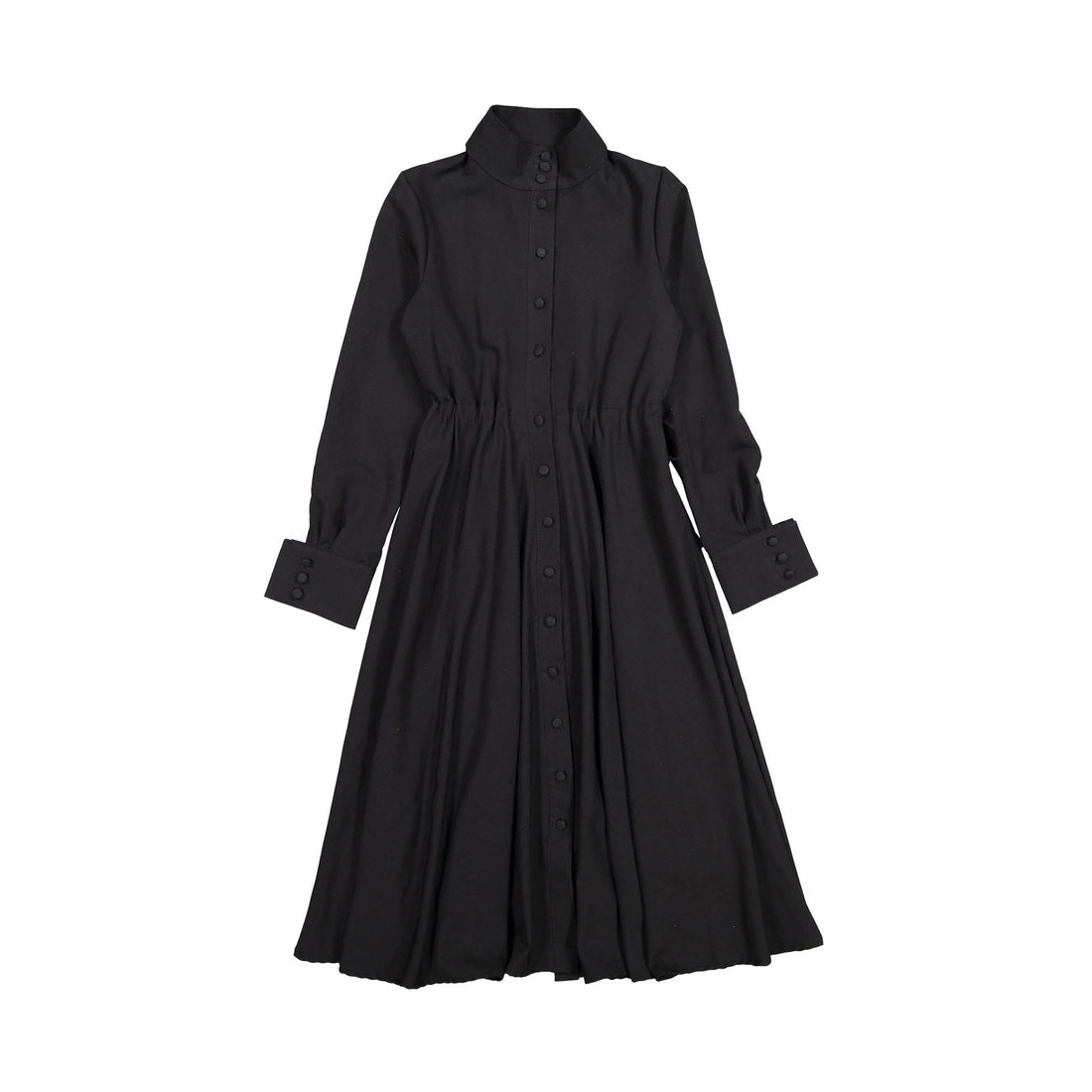 Venera Arapu Black Circle Shirt Dress